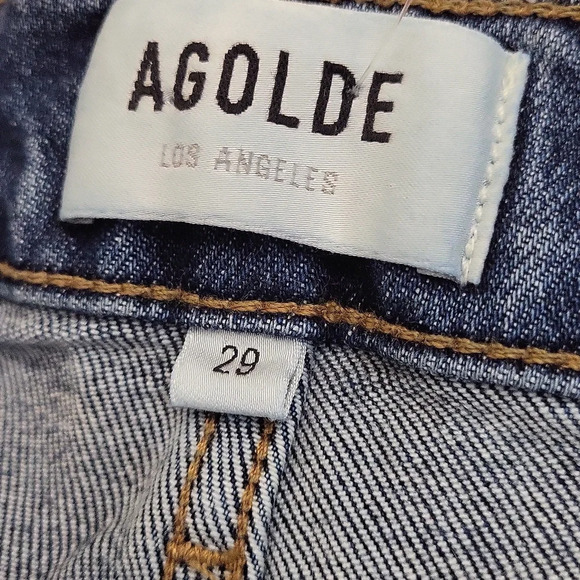 AGOLDE Kye Mid Rise Straight Crop Jeans in Forseen Size 29 - Picture 4 of 5